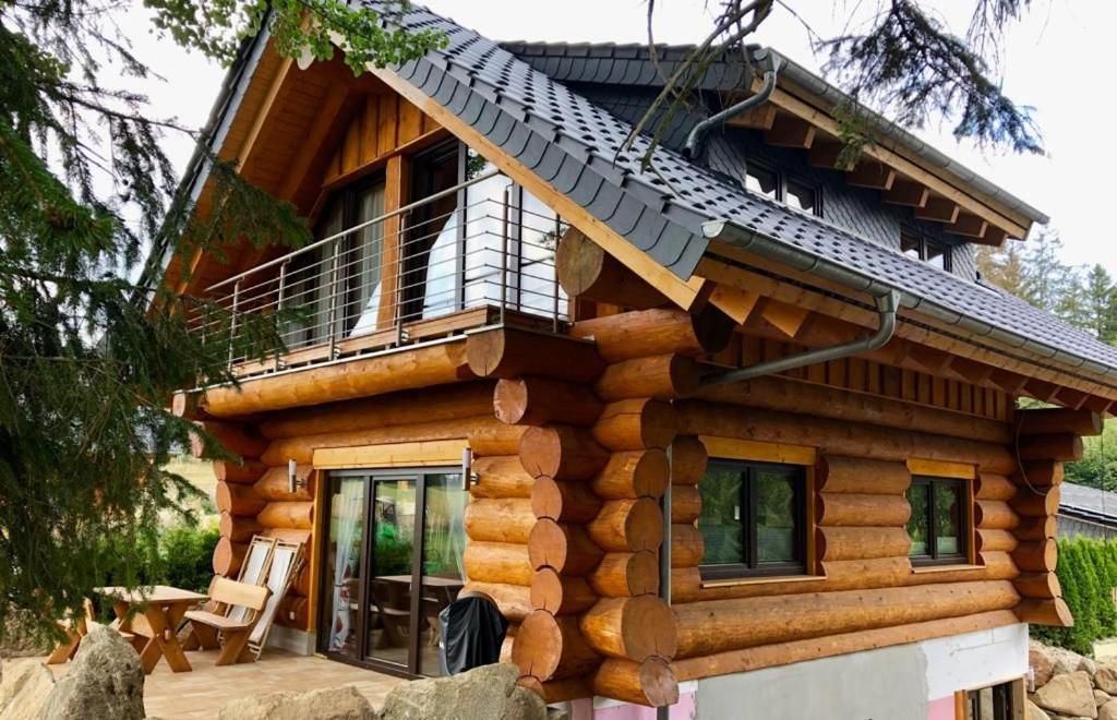 Naturstammhaus Und Appartements Zum Brockenbaecker タンネ エクステリア 写真